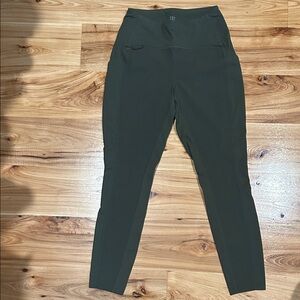 Women's Title Nine Olive Green High-Waisted Leggings